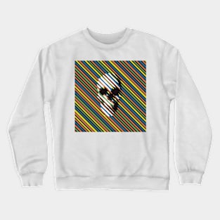 Stripe Skull Crewneck Sweatshirt